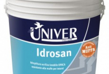 IDROSAN UNIVER PPG | Pittura acrilica certificata antimuffa