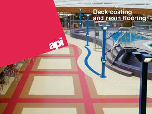 Api resin floor for cruise